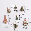 Serie de Lindos Accesorios de Joyería Navideña Colgante de Aleación Material Creativo para Manualidades Accesorios para el Cabello Pulsera Collar Pendientes Colgante
