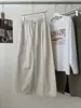 Pantalones anchos de pierna curva de algodón Lyocell Tencel estilo retro japonés para mujer, 2026 otoño versión coreana pantalones harén cortos petite