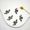 Arte de uñas de serpiente artificial joyería de diamantes líneas finas estilo punk vintage calcomanías para uñas de serpiente de color completo decoraciones DIY