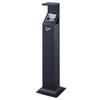 Hotel Sur Gris Oscuro Pintado Columna Vertical de Fresno Gpx-129U Estilo Europeo Colección Cubo Área de Fumadores Pipa para Fumar