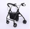 Carrito de Compras de Seis Ruedas para Personas Mayores, Carrito de Empuje, Carrito de Compras Empujable y Sentable, Andador de Ocio para Personas Mayores con Asiento