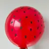 Amazon Novo Balão Padrão de Veado Melancia Preto 12 Polegadas Engrossado Cinco Lados Balão Padrão Animal Balão