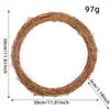 Anillo de Ratán de Rama Seca DIY Transfronterizo Material Tejido Guirnalda de Pascua Anillo de Ratán Floristería Anillo de Ratán Decoración Accesorios de Anillo Desnudo