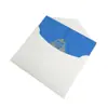 Invitación de Boda de Terciopelo Estilo Europeo, Invitación de Boda de Terciopelo Azul Cielo, Tarjeta de Invitación Transparente de Acrílico con Estampado Dorado