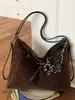 Bolsa Cruzada Estilo Coreano Casual Gran Capacidad Bajo el Brazo para Viajes Diarios Mujer 2026 Nueva Bolsa Tote de Puntos Bolsa de Hombro Único Doble Hombro