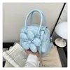 2026 Nova Bolsa de Ombro Grande Estilo Coreano Fofa com Bolinhas Pretas e Brancas Bolsa de Mão Versátil Casual para Viagem para Mulheres