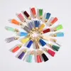 Terciopelo coreano sombrero dorado borla flecos cuero colorido pequeño colgante de borla diy hecho a mano ropa zapatos bolsos llavero