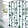Cortina de Ducha Peva Impresa en 3D Transfronteriza en Stock con Forro Transparente, Impermeable, Antiadherente, Antimoho, Cortina Divisoria de Baño Engrosada
