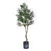 Olivo artificial de Amazon, maceta verde extraíble, adornos para plantas de interior, plantas falsas, comercio exterior, olivo al por mayor.