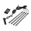 Suministro Exclusivo Transfronterizo de Luces Ambientales para el Espacio para los Pies del Coche de 72 Luces Caja de Luz LED Interior Controlada por Sonido Rítmica USB RGB