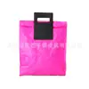 Bolsa de Mão Elegante e Simples em Papel Dupont, Nova Bolsa Tote Tyvek Cor Vermelho Rosa, Bolsa de Compras Satchel em Tyvek