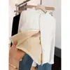 Sudadera Cardigan Gruesa de Terciopelo Alemán con Doble Cremallera y Cuello Alto para Mujer, Adecuada para Otoño, Invierno y Primavera, Top Corto Ajustado, Chaqueta Cálida y Adelgazante