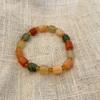 Pulsera de calabaza de seda dorada colorida estudiante novia pulsera para dos nuevo estilo chino estilo nacional pulsera elástica 2023 Nuevo