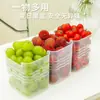 Caja de almacenamiento para puerta lateral de refrigerador, una herramienta mágica para organizar y separar artículos, caja de almacenamiento lateral de grado alimenticio para mantener los alimentos frescos en la puerta en la cocina
