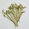 Palillos Decorativos de Flores, Palillos de Bambú para Flores de Discoteca, Palillos Creativos para Frutas, Palillos Anudados, Palillos Desechables Creativos de Bambú para Frutas, Ecológicos