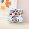 Nueva Bolsa de Almacenamiento de Algodón Sanitario Labubu de Bubble Mart Linda Chica Portátil Bolsa de Almacenamiento para Cosméticos