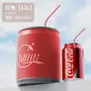 Cubo de basura para uso doméstico, tipo pedal con tapa, contenedor de almacenamiento para sala de estar y dormitorio, papelera para baño, cubo de basura doméstico Coca-Cola, gran capacidad