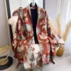 Versión Coreana de Dandelion 2025 Otoño e Invierno Nuevo Bufanda de Imitación Cachemir Protector de Cuello Espeso de Doble Cara para Mujer Chal para Aire Acondicionado