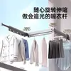 Estante plegable para secar ropa poste retráctil para secar estante de secado de ropa estante de secado de pared plegable moderno minimalista sin clavos