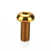Tornillo de Disco de Aleación de Titanio M5x10 Fijación de Disco de Freno de Disco TC4 Alta Resistencia Libre de Óxido Tornillo para Marco de Tetera m5 * 12