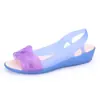 Sandalias de Cuña para Mamá para Mujer, Zapatos de Gelatina de Verano, Zuecos de Playa, Sandalias de Plástico con Punta Abierta, Zapatos de Moda para Mujer