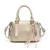 Bolsa de Hombro Cruzada para Mujer Estilo Coreano Simple Casual Portátil Primavera 2025 Nueva Moda para Viajes Cotidianos Color Sólido Versátil