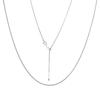 Colar Corrente Chopard em Ouro 18K em Formato de Coração, Corrente Longa para Clavícula, Corrente Cauda de Raposa em Aço Titânio Não Desbota, Pingente Processado em Ouro Rosé