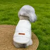 Ropa de otoño e invierno para perros de compañía, chaleco de algodón lindo para perro, ropa para perros pequeños Bichón Frisé y Pomerania, 26 Abrigo de algodón Noche Oscura