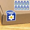 10 Pegatinas/Hoja Azules Florales Pegatinas Selladoras de Gracias, Perfectas para Sellar Cajas de Postres, Empaque de Regalos y Notas de Agradecimiento para Horneados
