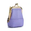 Cartera compacta y exquisita de cuero genuino, nueva mini bolsa para joyas para anillos, collares, pendientes, monedero, bolso pequeño con cierre para mujer