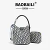 Bolsa de Mão Vintage de Luxo Estilo Balde Feminina 2026 Nova Primavera de Alta Qualidade Versátil para o Dia a Dia Ombro Transversal