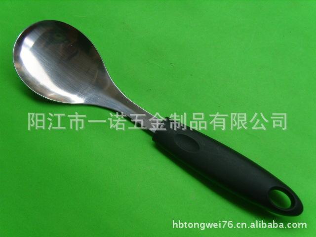 P-008MA不锈钢饭勺沙拉勺总长24柄长11.2CM,五金