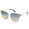 Gafas de sol retro con montura ovalada alta sensación moda letras transfronterizas nuevas gafas de sol con protección UV 139 90287