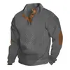 Suéter de Tricô Jacquard Texturizado Masculino Transfronteiriço com Gola Alta, Comércio Exterior Amazon Tamanho Europeu Solto Casual Suéter para Esportes ao Ar Livre