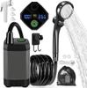 Ducha Exterior Transfronteriza, Artefacto para Baño Exterior, Cabezal de Ducha para Lavado de Coche de Camping, Mini Calentador de Agua Eléctrico para Ducha