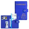Novo produto exclusivo transfronteiriço: porta-passaporte liso, livro de poupança personalizado, pasta para guardar identidade com logo e ingressos, porta-passaporte