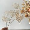 Materiais Florais para Véspera de Ano Novo Transfronteiriços, Eucalipto, Pequenas Frutas Vermelhas, Flores Artificiais Douradas para Festas de Natal e Ano Novo