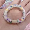 Diadema de felpa pequeña y colorida para el cabello, diadema de otoño e invierno, anillo de toalla elástico Mori de alta calidad, accesorios para el cabello de cola de caballo