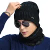 Gorro de Invierno para Hombre, Gorro de Lana Baotou, Protector para Orejas de Ciclismo para Cabeza Desnuda en la Nieve, Gorro de Punto Grueso con Forro de Forro Polar para Jóvenes