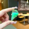 Mini Botella de Arena con Forma de Corazón Llavero Líquido Polvo de Amor Colgante Disco Duro Pequeño Colgante Accesorios de Inyección de Aceite de PVC