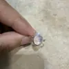 Anillo de ópalo natural, montura de plata 925, anillo de ópalo, anillo de estilo europeo y americano vintage