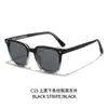 Gafas de Sol Pseudo-Naturales de Nuevo Estilo, Gafas de Moda para Celebridades de Internet, Gafas de Sol para Conducir con Visión Nocturna, Gafas de Sol con Inserto de Propionato TR