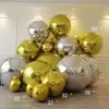 Ventas Directas Transfronterizas Globos Redondos de Papel de Aluminio 4D de 50 Pulgadas 60 Pulgadas 22 Pulgadas Tema de Cumpleaños Fiesta Globos Decorativos de Papel de Aluminio