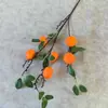 Flores Artificiales de Año Nuevo, Flores Falsas para Decoración de Sala de Estar, Materiales para Cubo de Bendición de Año Nuevo, Flores Decorativas de Año Nuevo, Frutas Rojas, Frutas de la Fortuna