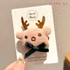 Broche de Peluche de Santa Claus Insignia Ambiente Festivo Accesorios a Juego Árbol de Navidad Muñeco de Nieve Pin Lindo