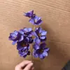 Flor de Campanilla de Plata Hecha a Mano Flor Seca Adornos Estilo Ins Decoración Artística Pequeña Fresca Flor de Ciruelo Pequeña Campana de Viento Flor de Ciruelo Decoración del Hogar