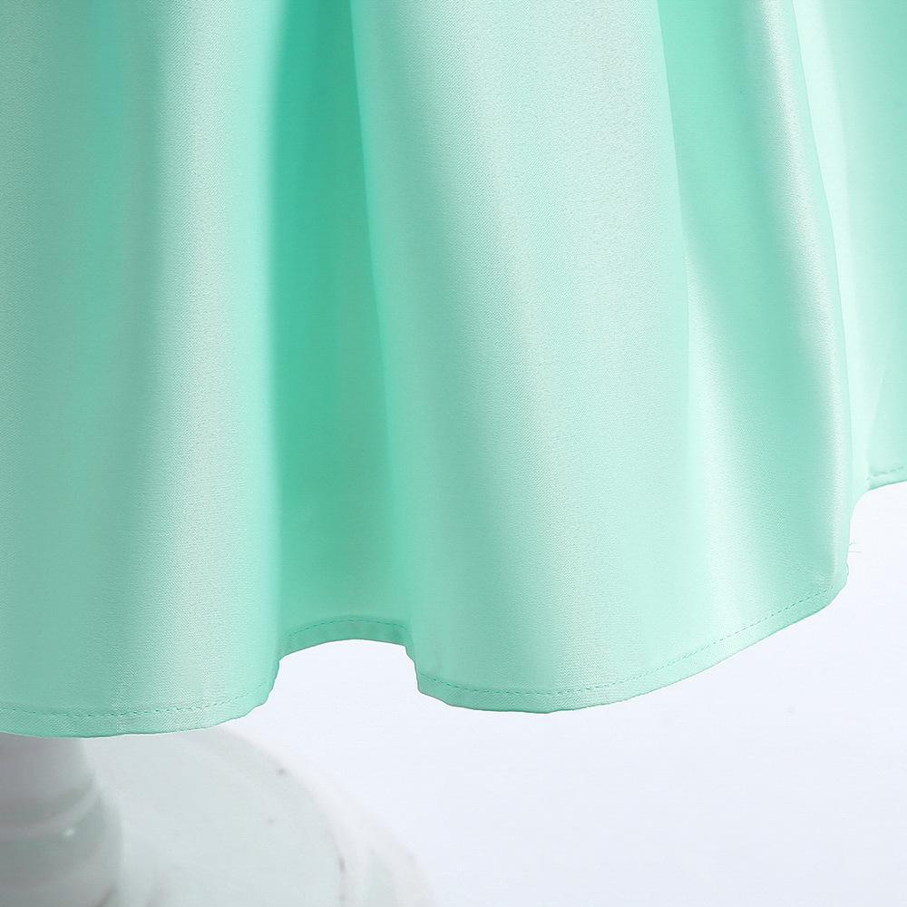 简约儿童礼服缎布连衣裙