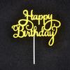 Tarjeta de pastel de cumpleaños, dios masculino, feliz cumpleaños, complemento para pastel de dinero rico, complemento para decoración de mesa de postres, paquete de 10