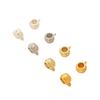 Conexão de Pingente de Colar DIY Pacote Ouro 18K Cor Dourada Pingente Cornucópia Colar Tee com Argola Fivela de Pingente de Contas