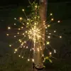 Luzes Solares de Fogo de Artifício LED, Luzes de Atmosfera Festiva, Luzes de Gramado à Prova d'Água, Luzes de Jardim Externas, Luzes Decorativas de Paisagem